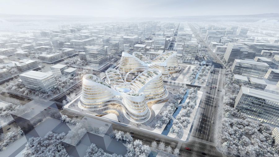 雄安建筑設計大賽城市公共管理與服務類（專業組）二等獎 融合藝術與功能的文藝創作